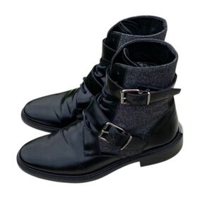 Authentic Burberry Haldworth Flat Ankle Boots